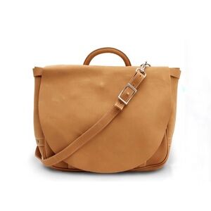J. Peterman Tan Messenger Bag